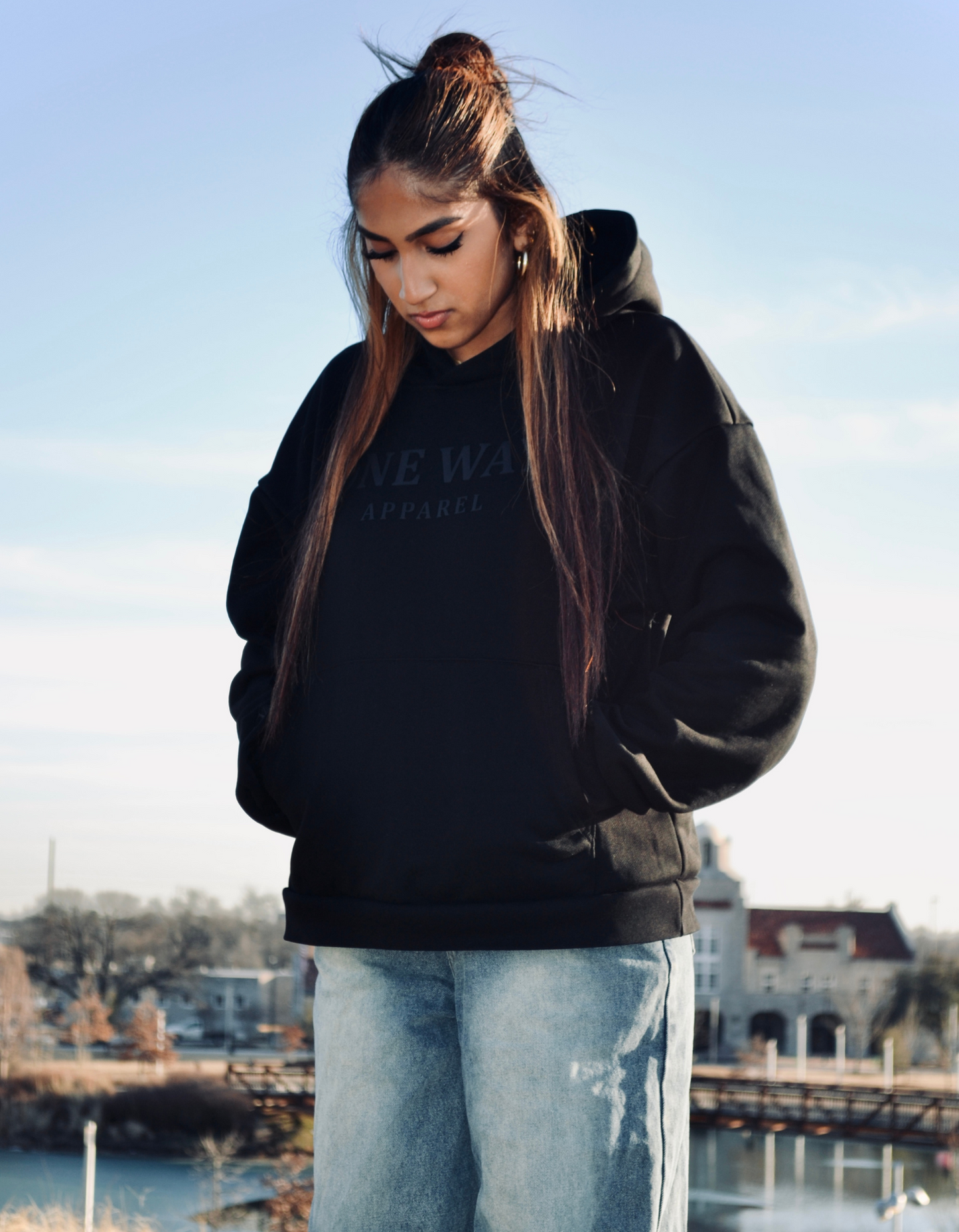 BLACK "AMEN" HOODIE